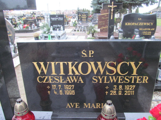 Sylwester WITKOWSKI 1927 Miłosław - Grobonet - Wyszukiwarka osób pochowanych